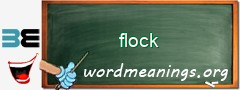 WordMeaning blackboard for flock